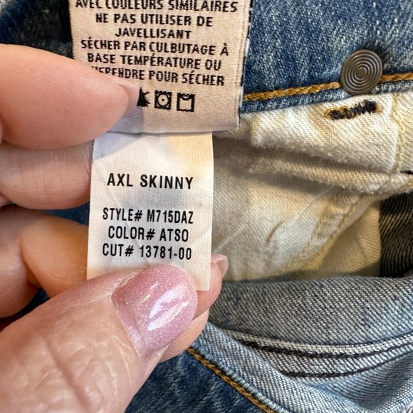 Hudson Jeans Axl Slim Fit Button Fly Light Wash Mid Rise Size 30 #M715DAZ - Picture 6 of 16